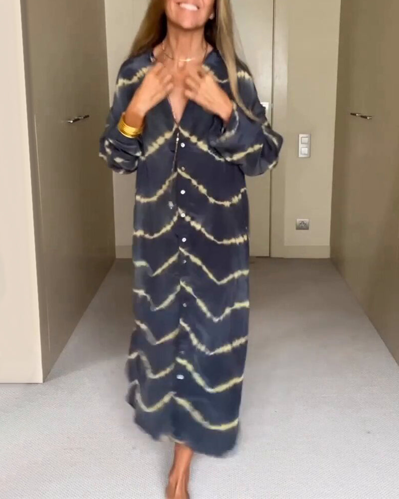 Vestido para mujeres de Manon - tela ligera y transpirable, gran corte y plano V -neck